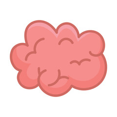 cartoon brain icon
