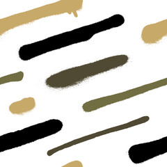 Graffiti spray paint seamless pattern. Vector illustration.