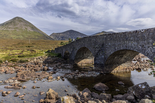 Sligachan Old stone bridge, Sligachan, Isle of Skye