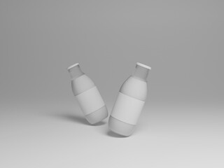 Juice bottle packaging mockup 