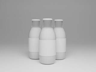 Juice bottle packaging mockup 