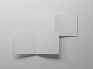 Square bi-fold mockup