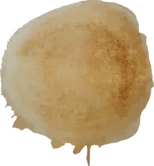 watercolour shape design illustration isolated on transparent background