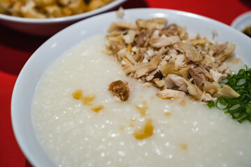 A bowl of rice porridge