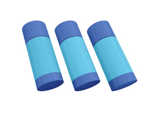 Transparent Glossy Plastic Deodorant Bottle Image