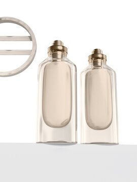 Transparent Essential Oil Bottle Image