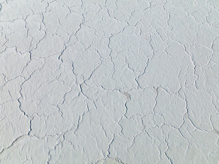Aerial view of dried saline lake – Great Salt lake
