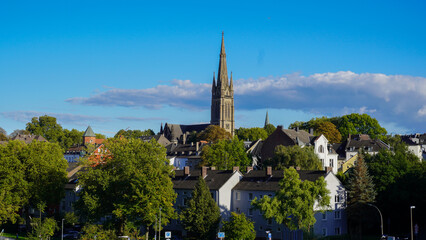 Dortmund-H&ouml;rde Panorama mit Lutherkirche.