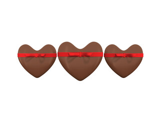 Transparent Heart Shape Chocolate Box Image