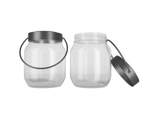 Transparent Glass Jar Packaging Image