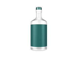 Transparent Glass Water Bottle Image