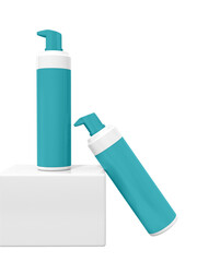 Transparent Skincare Lotion Bottle Image