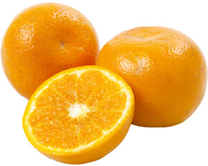 orange isolated with clipping path