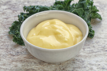 Cheese sauce in the bowl