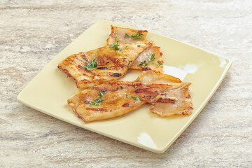 Grilled squid with unagi sauce