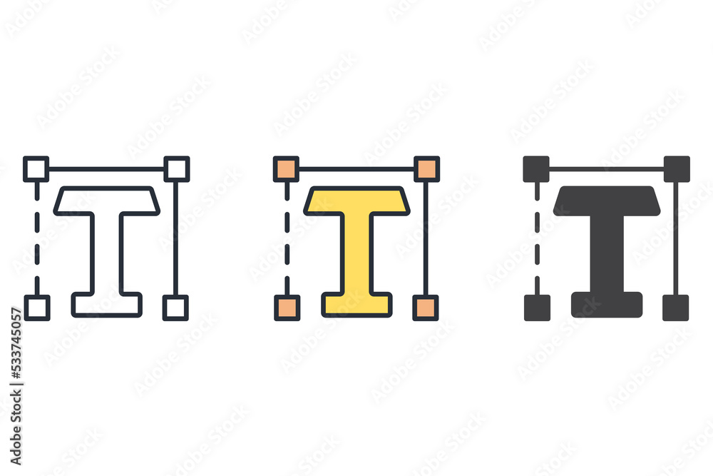 Poster font icons symbol vector elements for infographic web