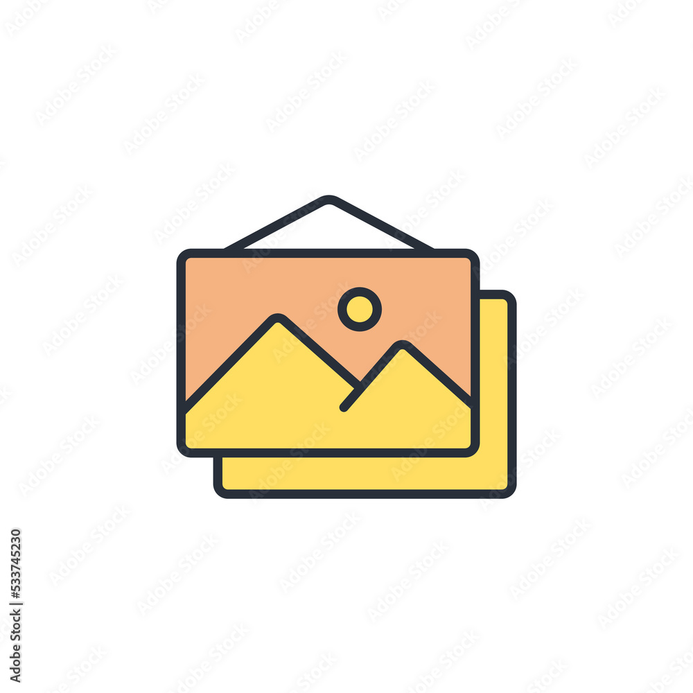 Poster image icons symbol vector elements for infographic web