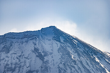 富士山 測候所付近