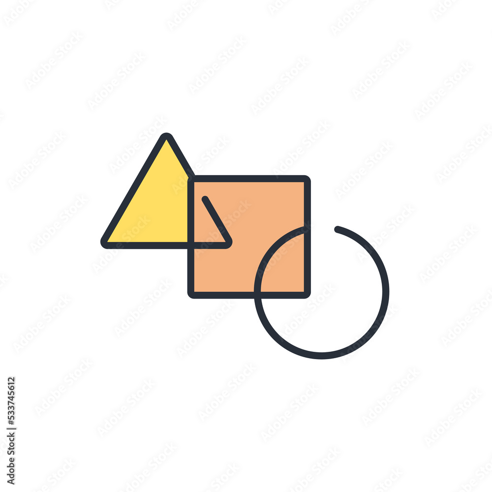 Poster shapes icons symbol vector elements for infographic web