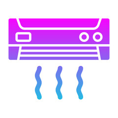 Air Conditioner Glyph Gradient Icon