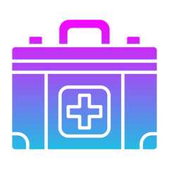 First Aid Kit Glyph Gradient Icon