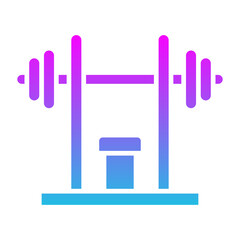 Gym Glyph Gradient Icon