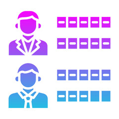 Recount Glyph Gradient Icon