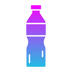 Water Bottle Glyph Gradient Icon