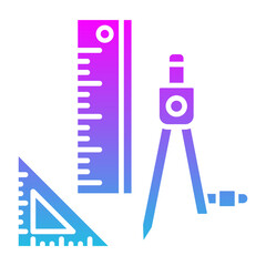 Geometry Glyph Gradient Icon