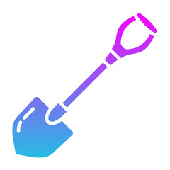 Shovel Glyph Gradient Icon