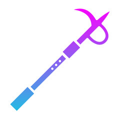 Hook Glyph Gradient Icon