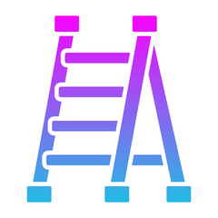 Ladder Glyph Gradient Icon