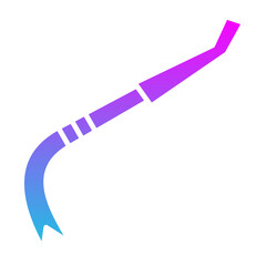 Crowbar Glyph Gradient Icon