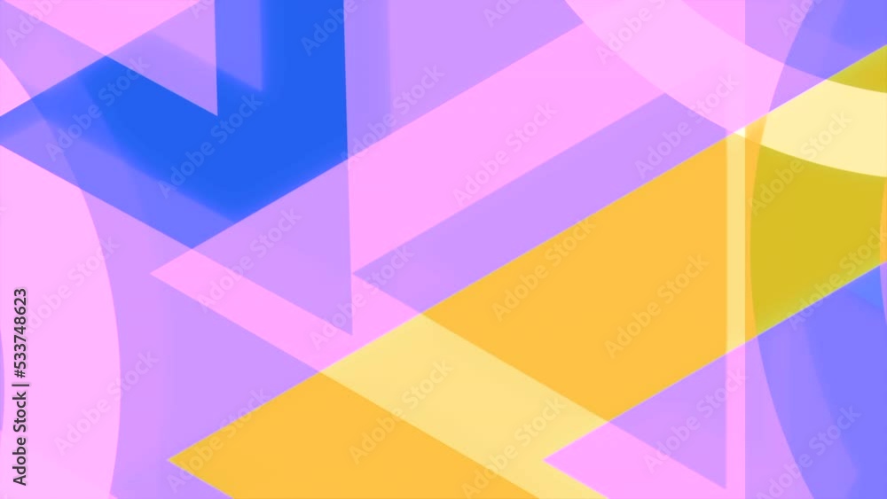 Aufkleber moving geometric shapes for insertion. motion. triangular shapes move in animated background. stylis