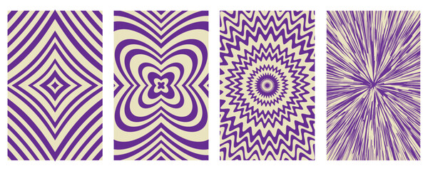 Clockwork poster retro background swirl. Psychedelic print. Vintage background