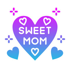 Heart Glyph Gradient Icon