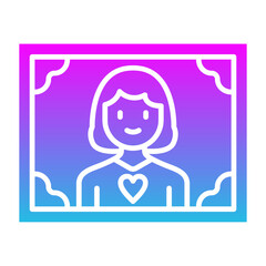 Picture Glyph Gradient Icon