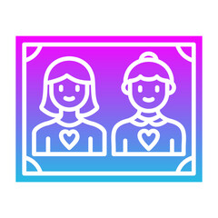 Family Glyph Gradient Icon