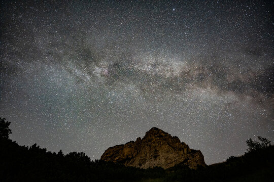 Milchstrasse &uuml;ber dem Berg