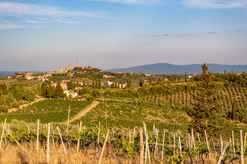 San Gimignano ist eine italienische Hügelstadt in der Toskana, südwestlich von Florenz