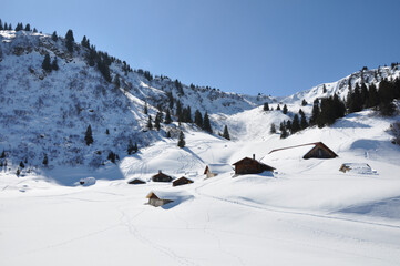Fototapeta na wymiar Ski chalet