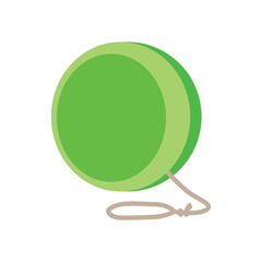 round yo-yo green vector illustration