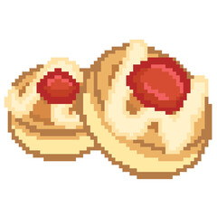 Fototapeta premium Pink Dessert’s Collections For Pixel Art Style-05