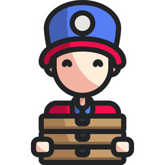 delivery man icon