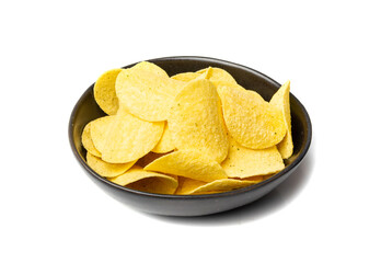Potato Chips on Black