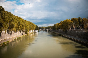 Fototapeta premium Roma fiume tevere