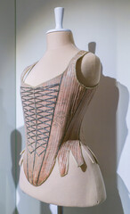 Retro corset on a tailor's dummy.