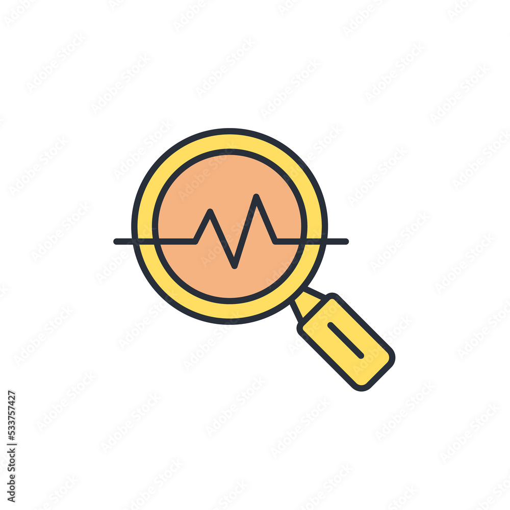 Poster analisys icons symbol vector elements for infographic web