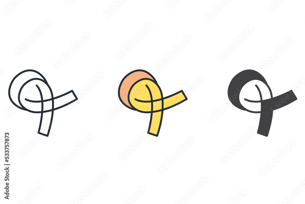 Poster ribbon icons  symbol vector elements for infographic web