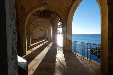 coastal path of the Costa Brava in the area of S'agaro